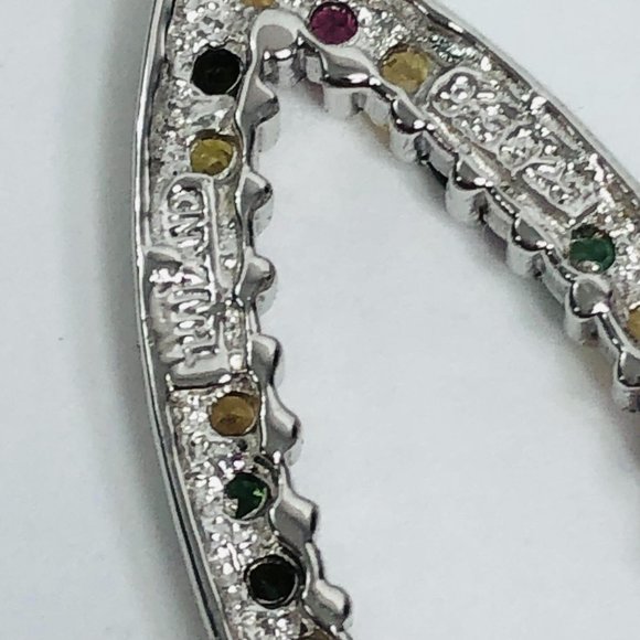 Teardrop Gemstone Earrings Sterling Silver Dangle - Picture 5 of 12